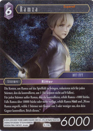 Final Fantasy Opus 5-118 L Ramza Blitz