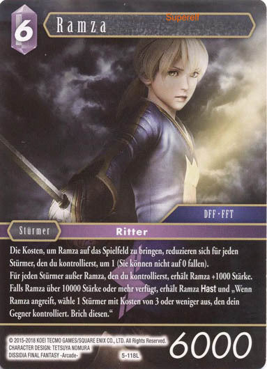 Final Fantasy Opus 5-118 L Ramza Blitz