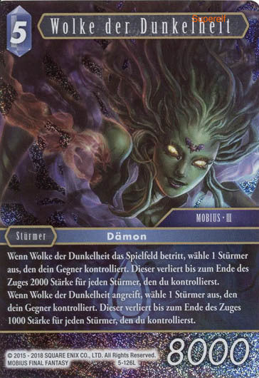 Final Fantasy Opus 5-126 L Wolke der Dunkelheit Wasser