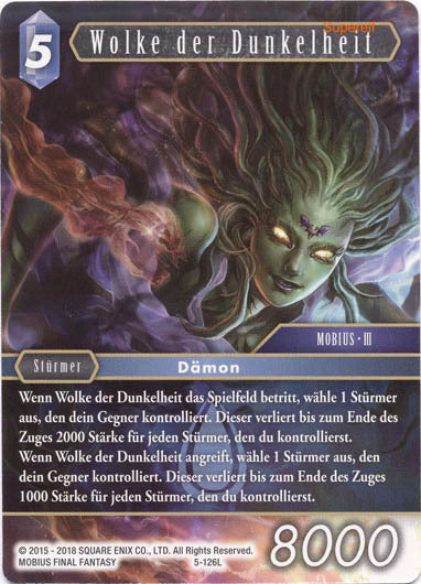Final Fantasy Opus 5-126 L Wolke der Dunkelheit Wasser