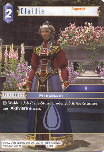 Final Fantasy Opus 5-128 R Claidie Wasser