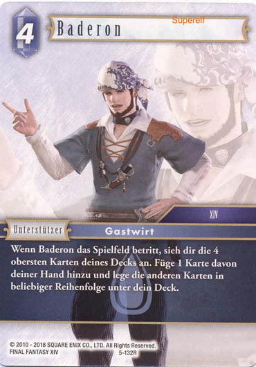 Final Fantasy Opus 5-132 R Baderon Wasser
