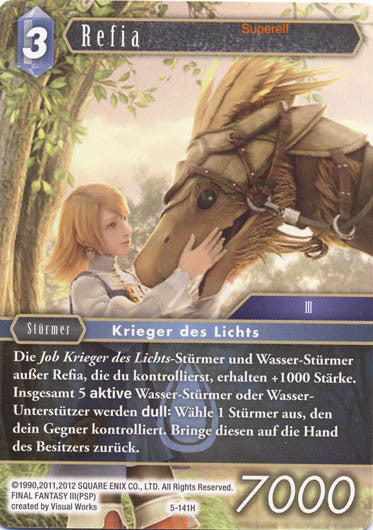 Final Fantasy Opus 5-141 H Refia Wasser