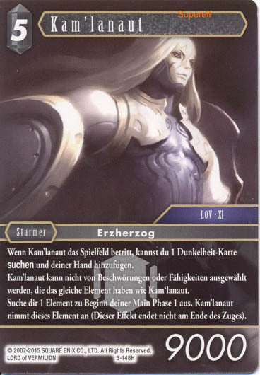 Final Fantasy Opus 5-148 H Kam´lanaut Dunkelheit