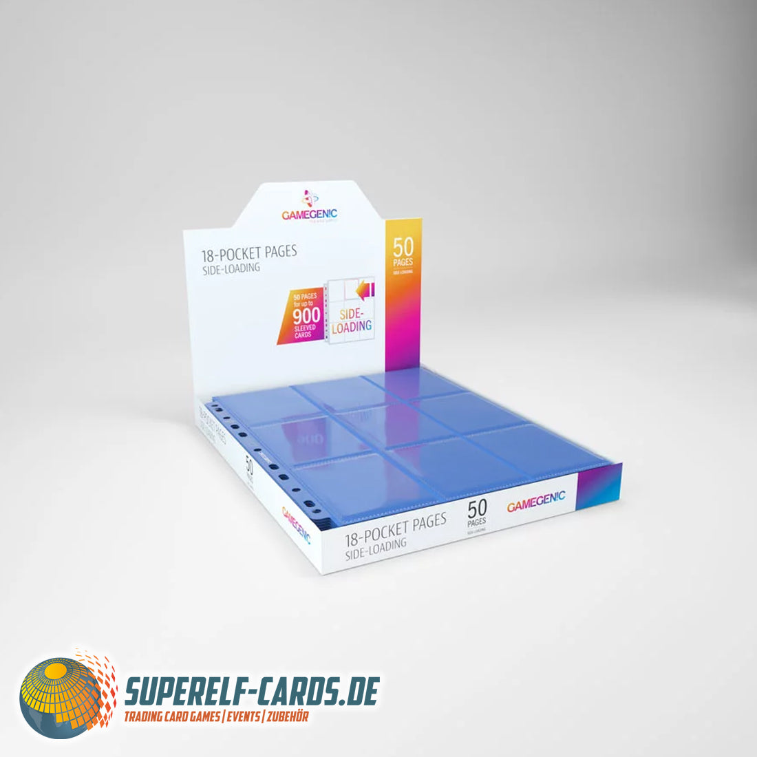 Gamegenic - 18-Pocket Pages - Side-Loading - 50 Seiten - Verschiedene Farben