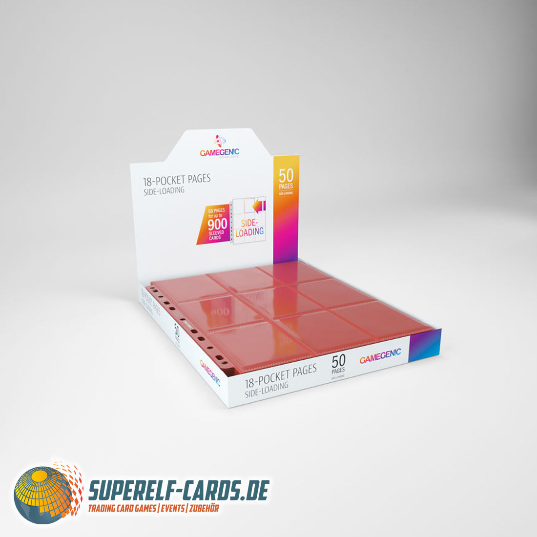 Gamegenic - 18-Pocket Pages - Side-Loading - 50 Seiten - Verschiedene Farben
