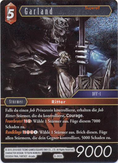 Final Fantasy Opus 6-002 L Garland Feuer