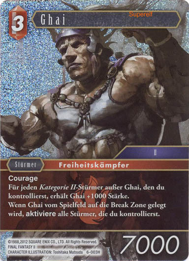 Final Fantasy Opus 6-003 H Ghai Feuer