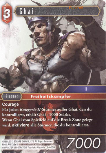 Final Fantasy Opus 6-003 H Ghai Feuer