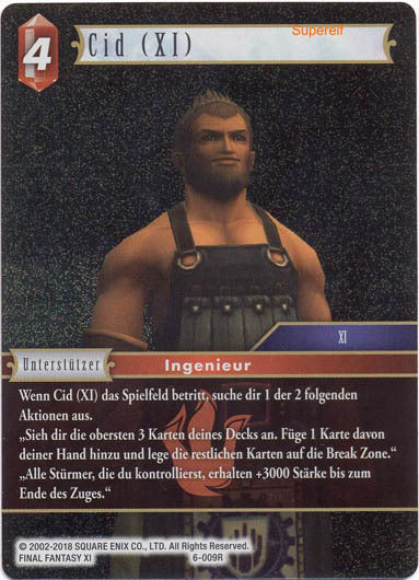 Final Fantasy Opus 6-009 R Cid (XI) Feuer