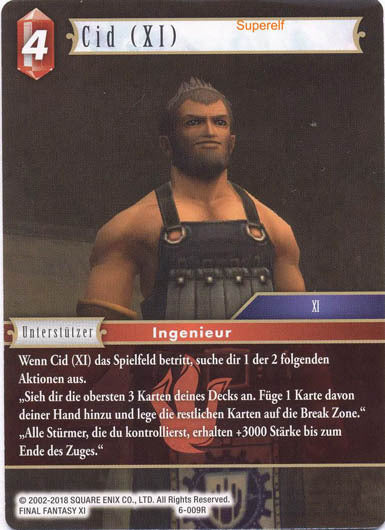 Final Fantasy Opus 6-009 R Cid (XI) Feuer