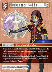 Final Fantasy Opus 6-011 C Rubrumer Soldat Feuer