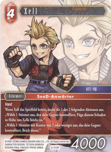Final Fantasy Opus 6-012 R Xell Feuer
