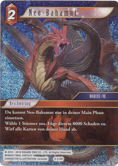 Final Fantasy Opus 6-018 R Neo-Bahamut Feuer