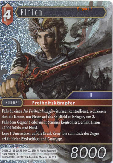 Final Fantasy Opus 6-019 L Firion Feuer