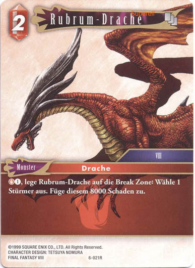 Final Fantasy Opus 6-021 R Rubrum-Drache Feuer