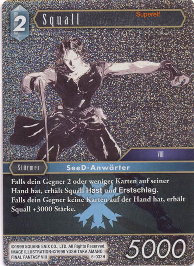 Final Fantasy Opus 6-033 H Squall Eis