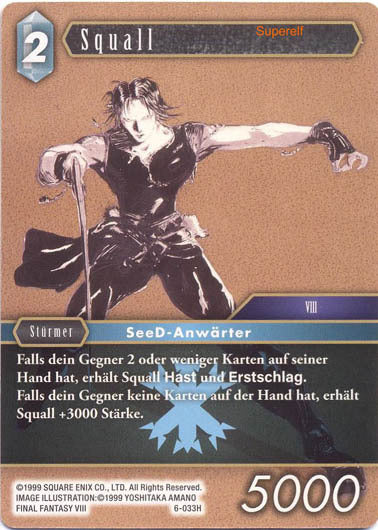 Final Fantasy Opus 6-033 H Squall Eis
