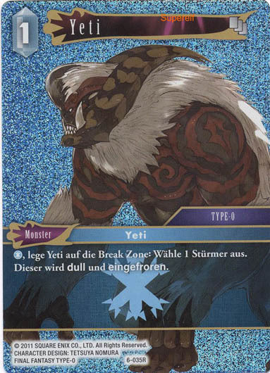 Final Fantasy Opus 6-035 R Yeti Eis