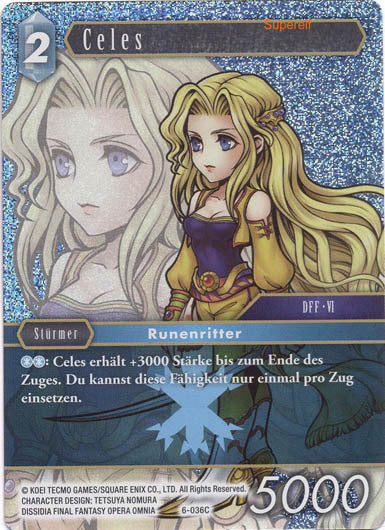 Final Fantasy Opus 6-036 C Celes Eis