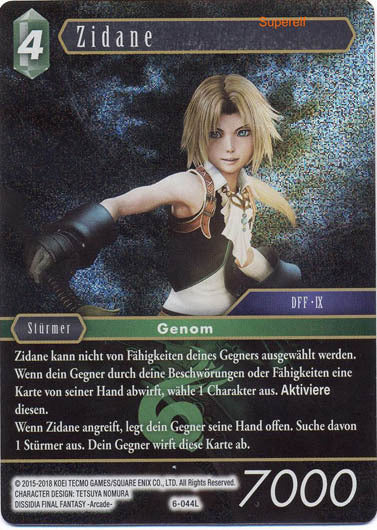 Final Fantasy Opus 6-044 L Zidane Wind