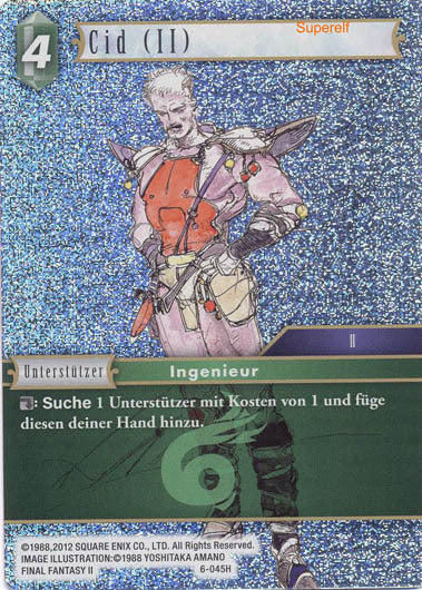 Final Fantasy Opus 6-045 H Cid (II) Wind