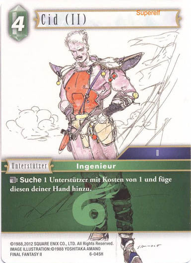Final Fantasy Opus 6-045 H Cid (II) Wind
