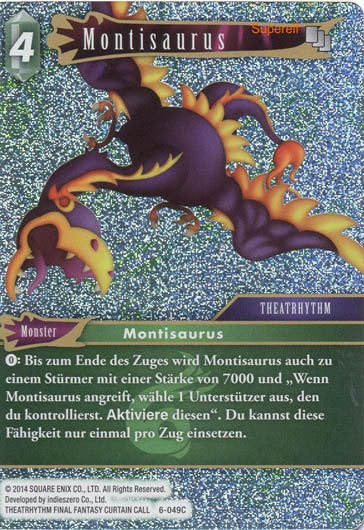 Final Fantasy Opus 6-049 C Montisaurus Wind