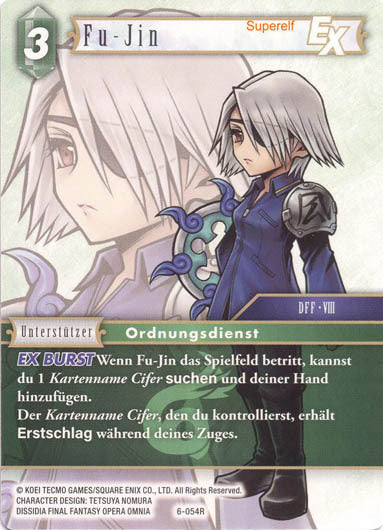 Final Fantasy Opus 6-054 R Fu-Jin Wind