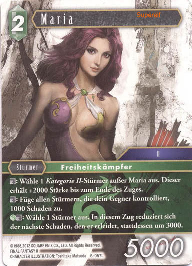 Final Fantasy Opus 6-057 L Maria Wind