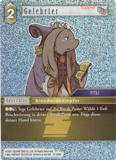 Final Fantasy Opus 6-068 C Gelehrter Erde