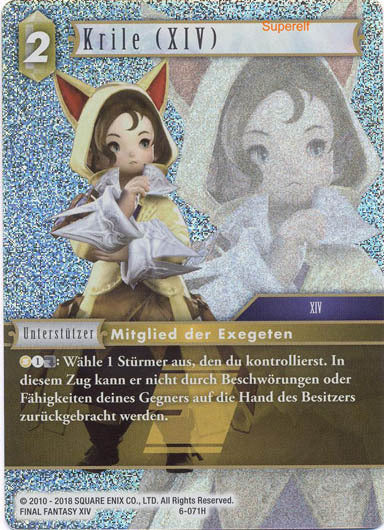Final Fantasy Opus 6-071 H Krile (XIV) Erde
