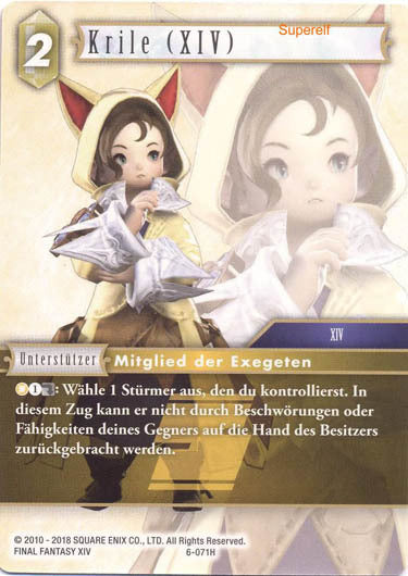Final Fantasy Opus 6-071 H Krile (XIV) Erde