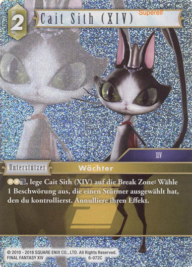 Final Fantasy Opus 6-072 C Cait Sith (XIV) Erde