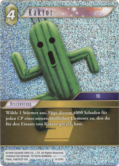 Final Fantasy Opus 6-074 C Kaktor Erde