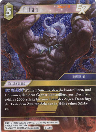 Final Fantasy Opus 6-075 R Titan Erde