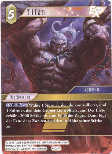 Final Fantasy Opus 6-075 R Titan Erde