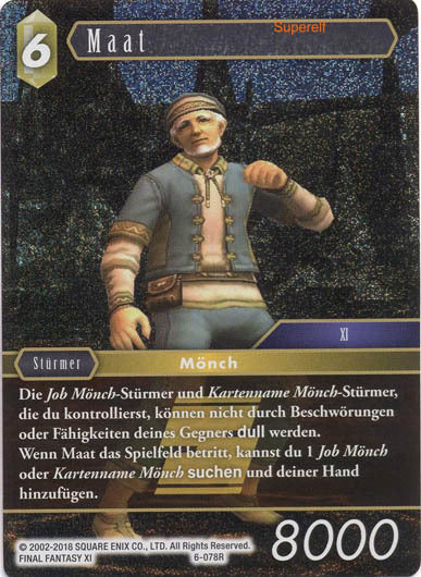 Final Fantasy Opus 6-078 R Maat Erde