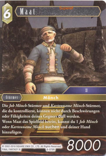 Final Fantasy Opus 6-078 R Maat Erde
