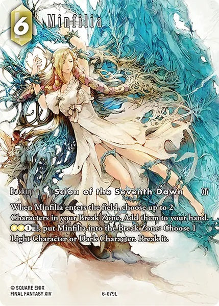 Final Fantasy 6-079L Minfilia Full Art Premium - Legacy Karte aus OPUS 24