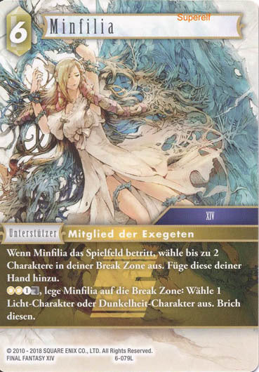 Final Fantasy Opus 6-079 L Minfilia Erde