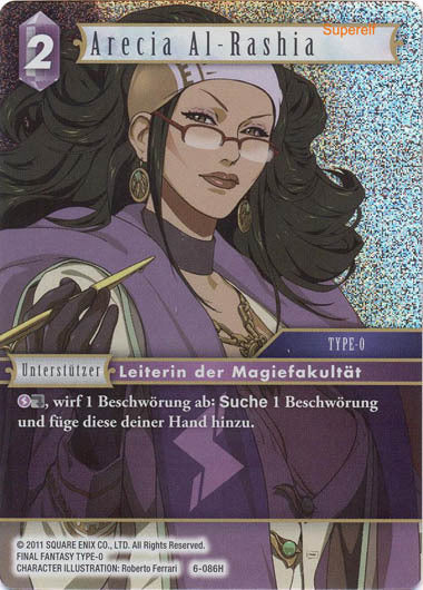 Final Fantasy Opus 6-086 H Arecia Al-Rashia Blitz