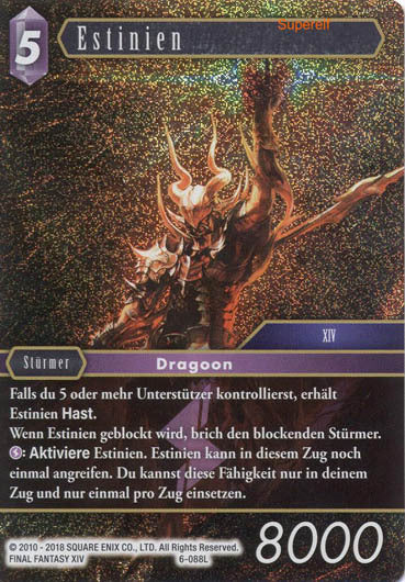 Final Fantasy Opus 6-088 L Estinien Blitz