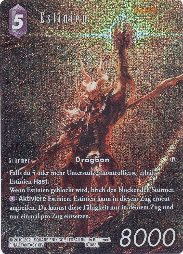 Final Fantasy 6-088L Estinien Full Art Premium - Legacy Karte aus OPUS 14