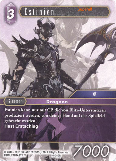 Final Fantasy Opus 6-089 R Estinien Blitz