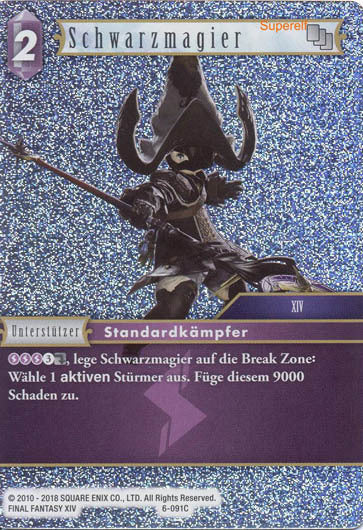 Final Fantasy Opus 6-091 C Schwarzmagier Blitz
