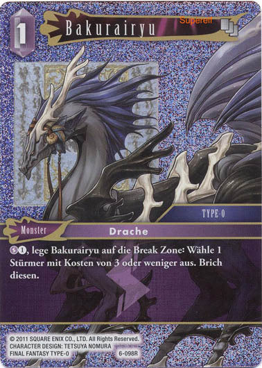 Final Fantasy Opus 6-098 R Bakurairyu Blitz