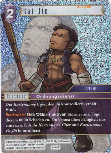 Final Fantasy Opus 6-101 R Rai-Jin Blitz