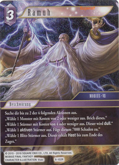 Final Fantasy Opus 6-102 R Ramuh Blitz