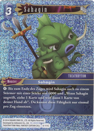 Final Fantasy Opus 6-111 C Sahagin Wasser